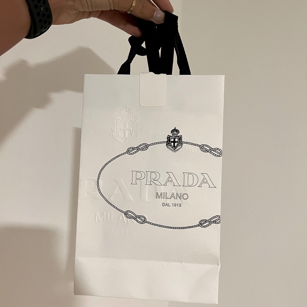 Empty Prada shopping bag it possibly held jewelry